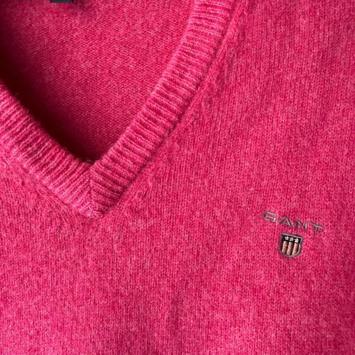 Gant men's knitted sweater pink size medium like new