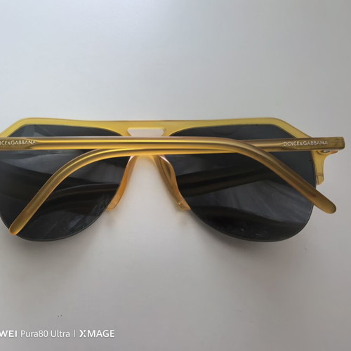 Dolce & Gabbana DG 4178 sunglasses used, modern aviator style