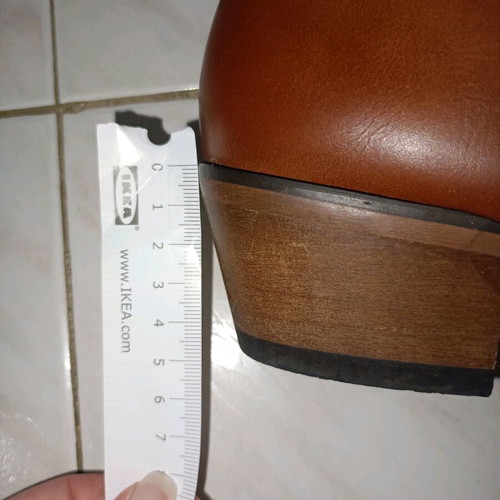 Cowboy ankle boots size 38 like new, brown tan faux leather