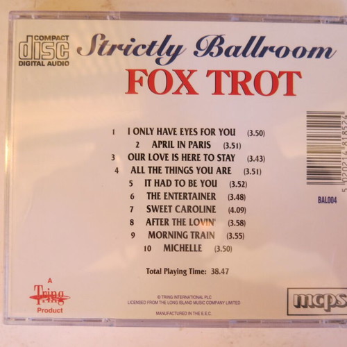 Strictly Ballroom 7 CD collection used by Francisco Montaro Ensemble
