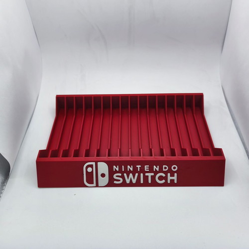 Nintendo Switch storage holder for 16 game cards, red