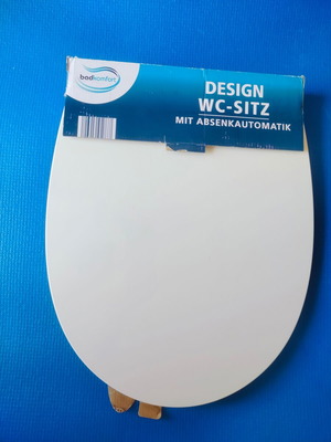 Κάλυμμα τουαλέτας με μηχανισμό απαλού κλεισίματος, ανθεκτικό ντουροπλαστικό, λευκό καινούργιο