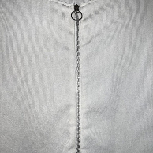 Summer dress white size small with zipper like new