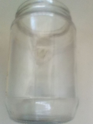 Glass jars like new, pack of 10, 1 liter with metal lids