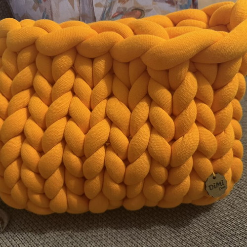 Dimi Don knitted handbag new, orange