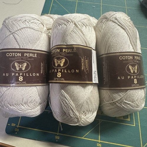 Cotton Perle Thread new, 4 skeins 325 meters for embroidery
