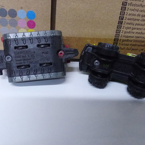 Matchbox toy cars used, set of 4 trucks and construction vehicles
