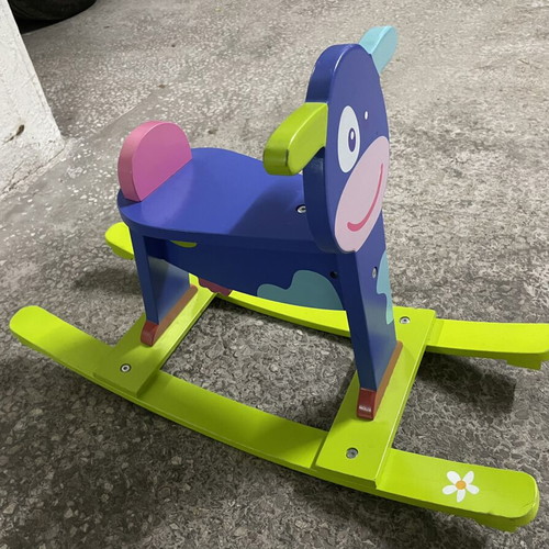 Wooden rocking cow toy like new