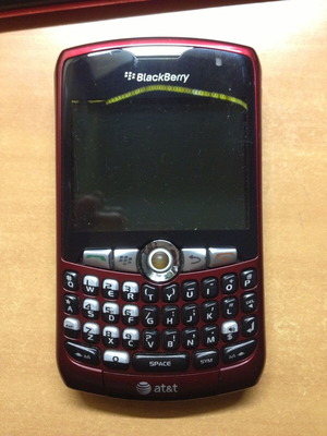 BlackBerry Curve 8310 red used without charger
