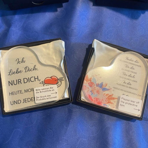 Souvenir heart with message new