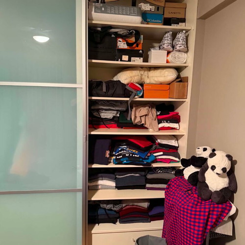 Indoor wardrobe with sliding doors, refurbished, 180x60x260 cm