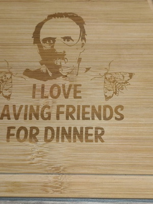 Bamboo Cutting Board 30x20cm with Engraving, New