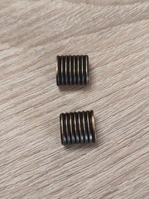 Metal cord end that tightens for cord, new, various colors