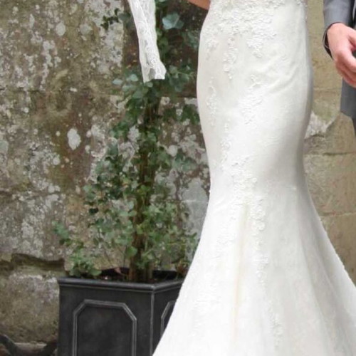 Ronda wedding dress by Pronovias like new, size Small, ivory