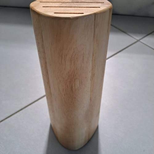 Tupperware knife block new, wooden for 7 knives and scissors