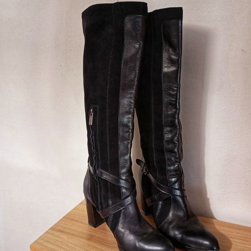 Fratelli Rossetti leather boots like new, black, size 37.5