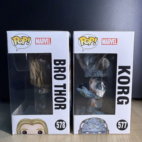 Funko Pop Marvel Avengers Endgame Bro Thor and Gamer Korg Set