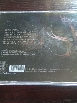 The Elysian Fields CD, metal