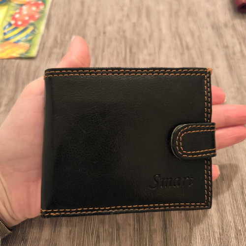 Brown leather type wallet new