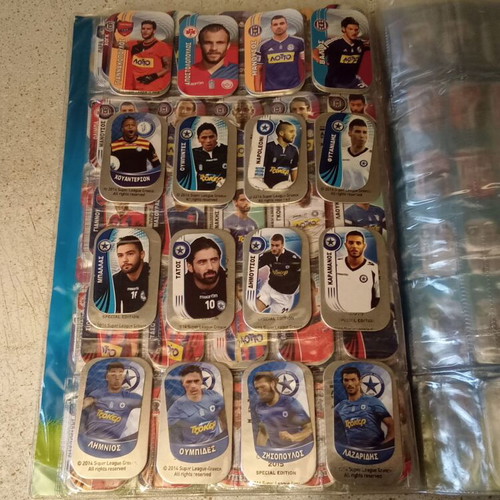 Football metal tazos set of 180 used