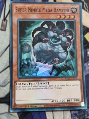 Super Nimble Mega Hamster κάρτα Yu-Gi-Oh! σαν καινούργιο
