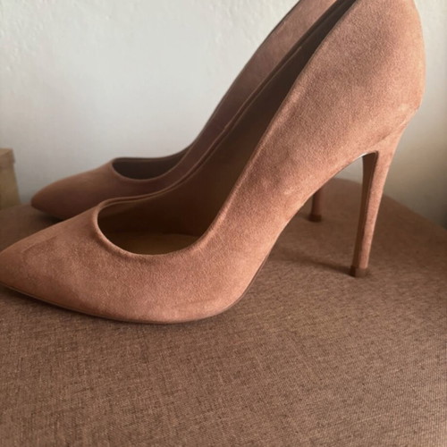 High heels beige suede brand new, 10cm heel, Asos design