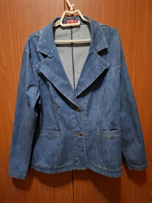 Denim jacket like new, blue, size XL