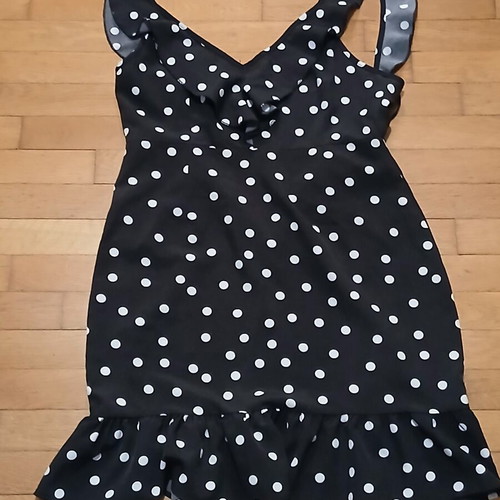 Shein polka dot backless dress size small, like new