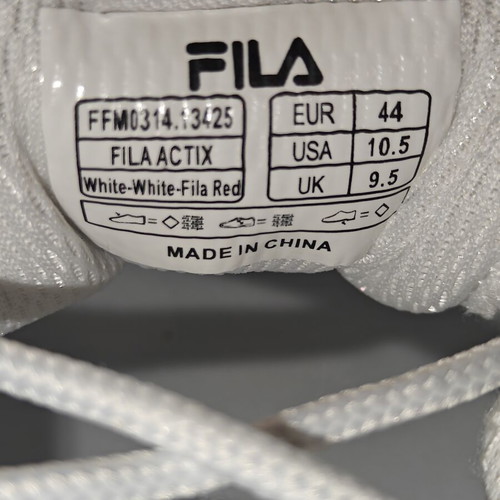 Fila Actix Retro athletic shoes new, in white and red