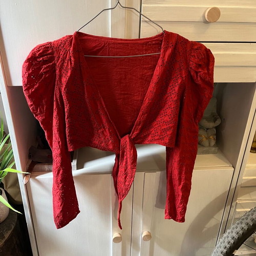 Kipour crop top S red like new