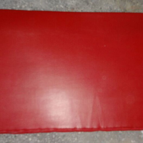 Gym mat used, lightweight, foldable with leatherette cover