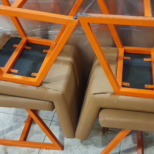 Chairs used, set of 18, low