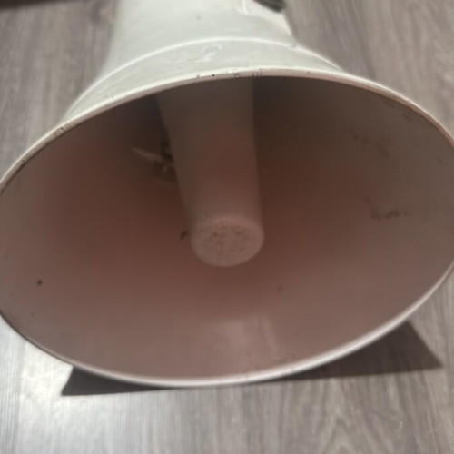 Announcement horn used, outdoor megaphone type