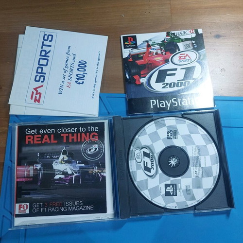 PlayStation 1 F1 2000 like new with box and manual