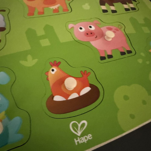 Hape wooden baby puzzle