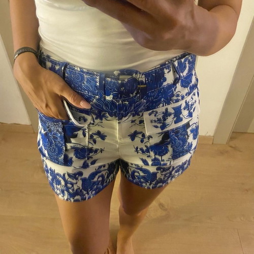 Serendipity shorts used, size medium, white and blue