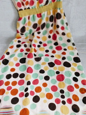 Maxi dress abiye strapless muslin like new, size L multicolor