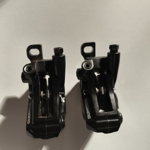 Shimano BR-MT420 four-piston brake calipers like new, set of two