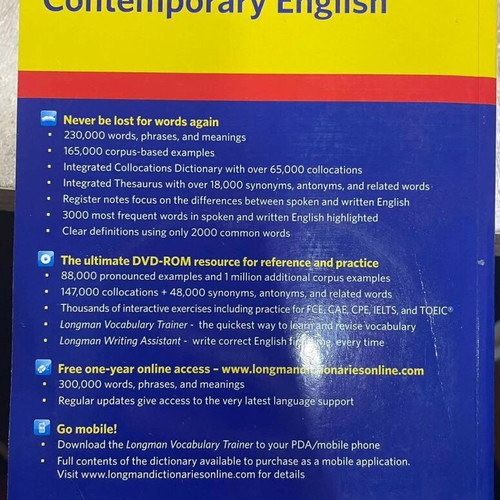 Longman Dictionary of Contemporary English 5th edition like new with CD