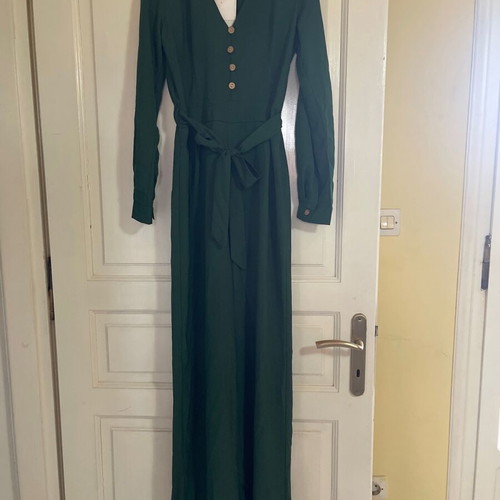 Women's jumpsuit pants green cypress new one size with belt