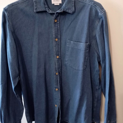 Pull & Bear men's denim shirt blue sizes L XL like new