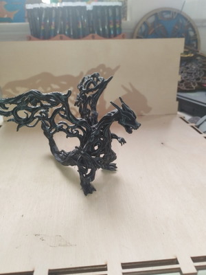 3D printed Charizard figure, 10cm