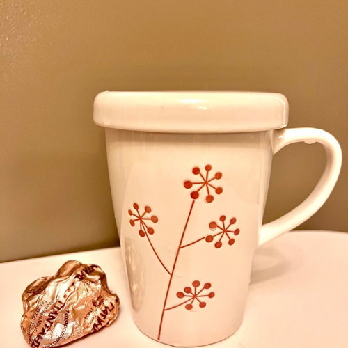 Porcelain mug with lid new 250 ml