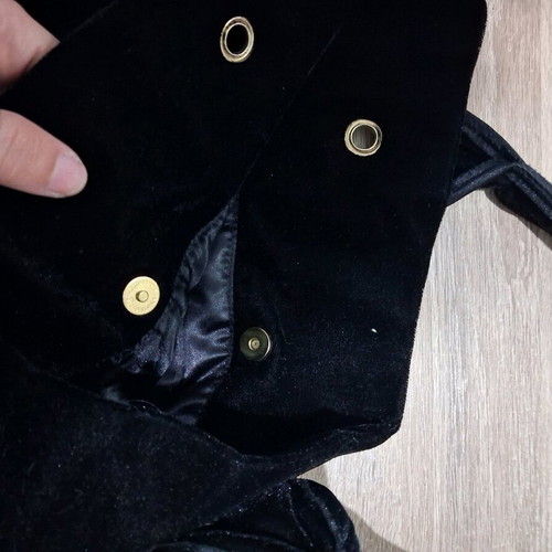 Vintage Vogue Shoulder Bag Black Velvet like new