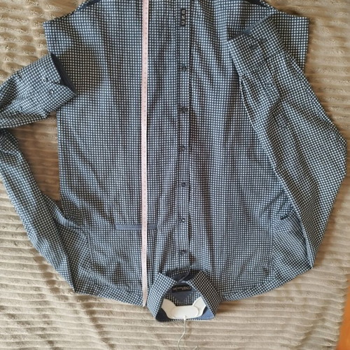 CND Sports Shirt XXL Slim Fit like new, white and blue