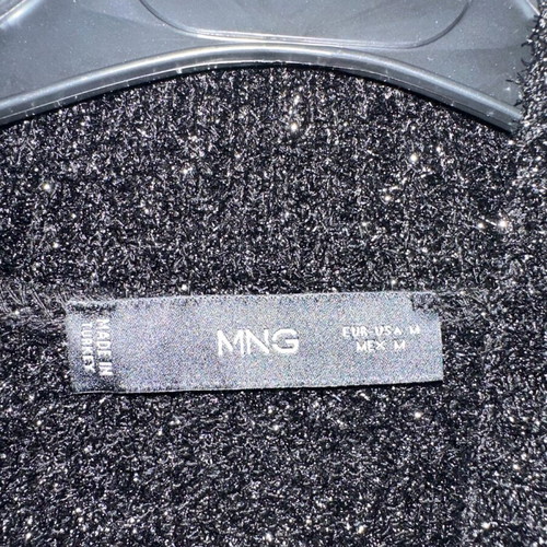 Mango medium black winter shirt like new
