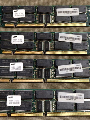 Samsung EDO DRAM DIMM 128MB RAM modules used, pack of 4