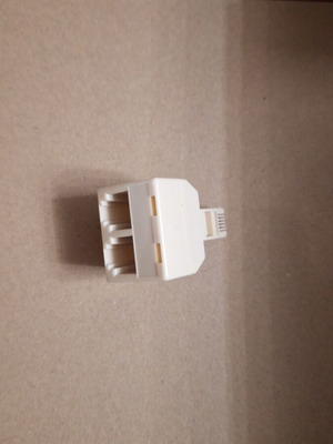 Telephone cable splitter new, wall socket adapter from one to two