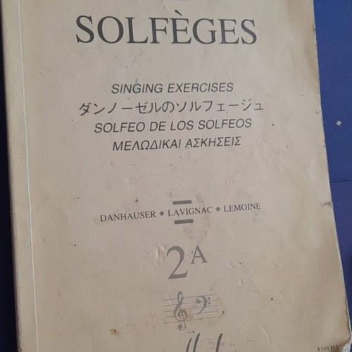 Solfege Lemoine 2A used music book