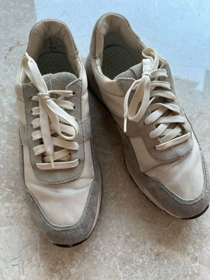 Massimo Dutti sneakers size 41 used, beige and grey with suede details